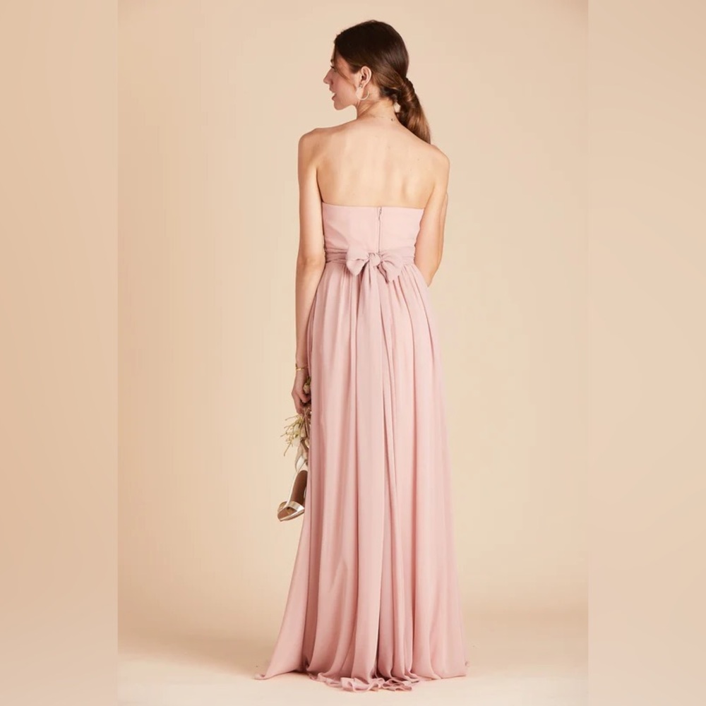 Birdy Grey GRACE CONVERTIBLE DRESS CHIFFON DUSTY ROSE XS NEW NWT BRIDESMAID SLIT - Picture 3 of 6
